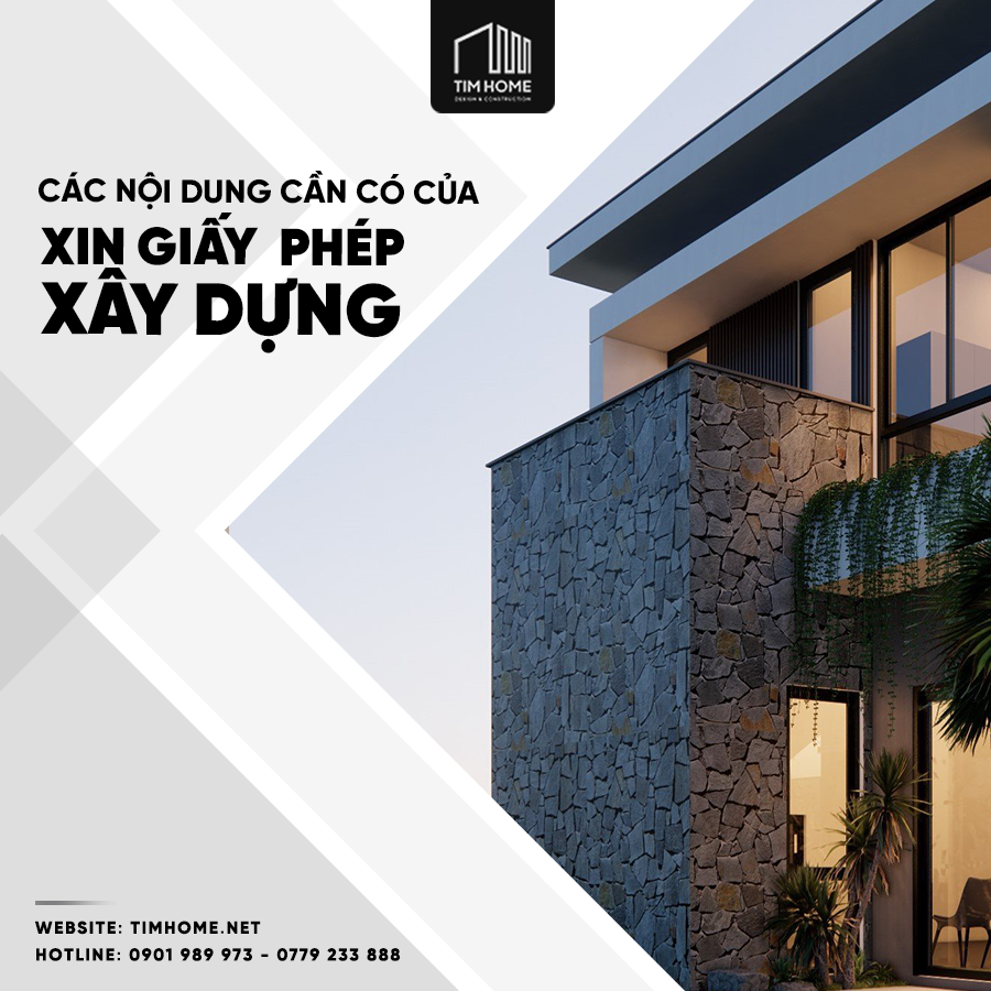 Các nội dung cần có khi xin giấy phép xây dựng