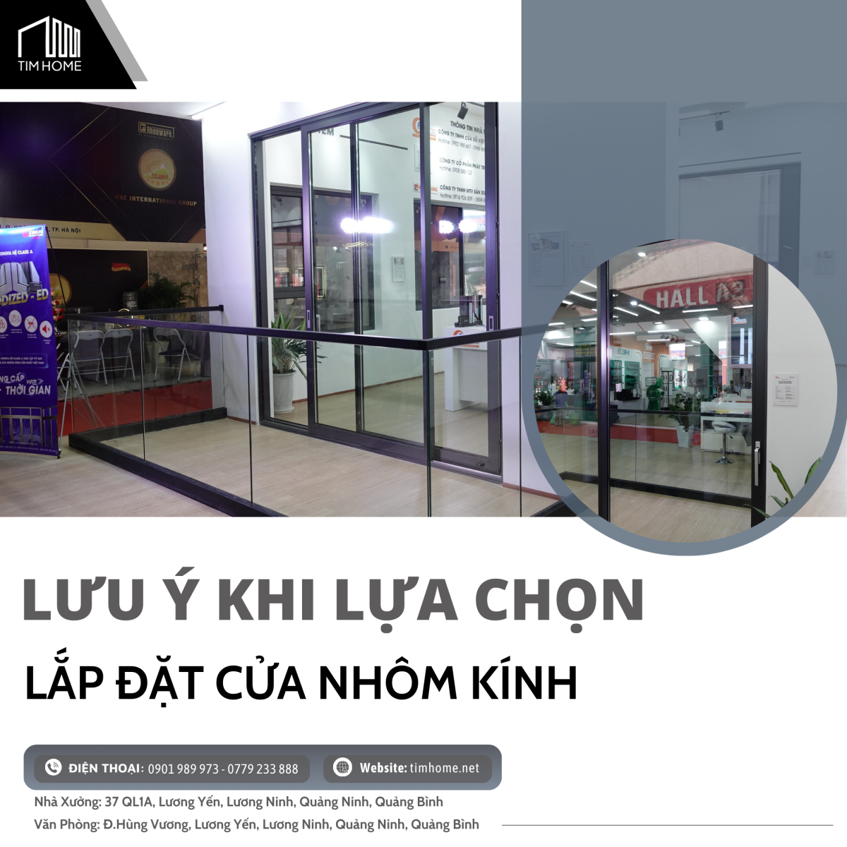 Lưu Ý Khi Lựa Chọn Lắp Đặt Cửa Nhôm Kính 