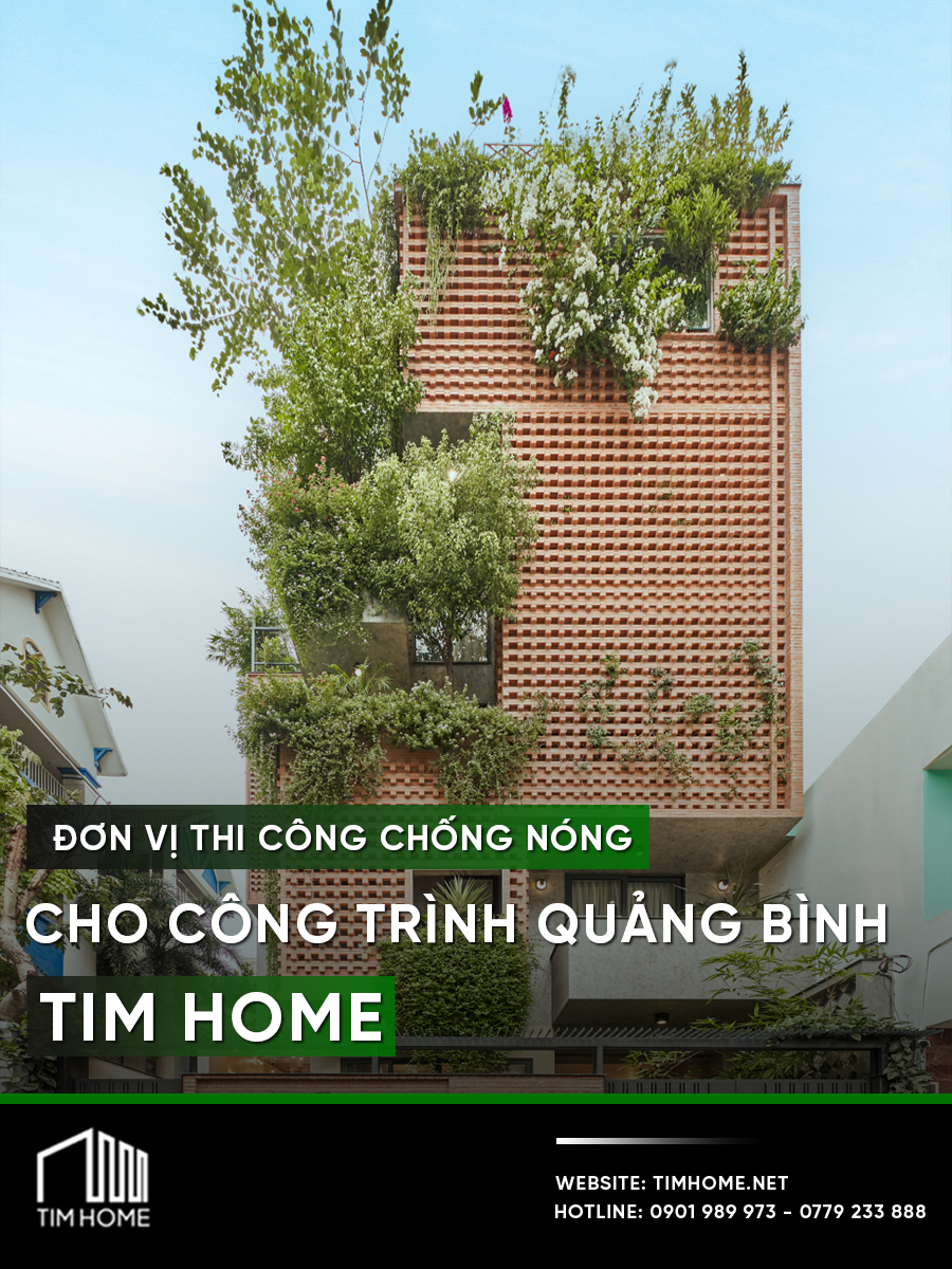 Đơn vị thi công chống nóng cho công trình Quảng Bình TIM HOME