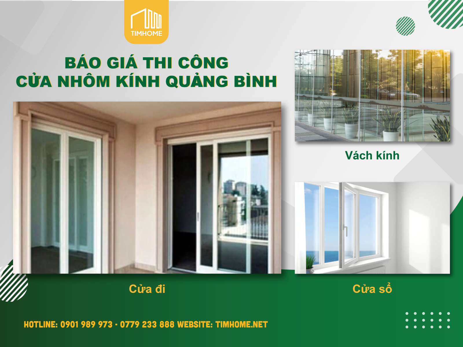 Báo Giá Thi Công Cửa Nhôm Kính Quảng Bình