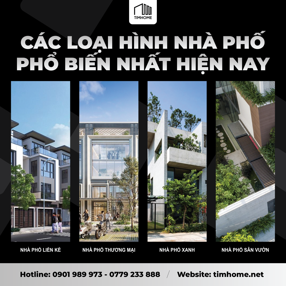 Các Loại Hình Nhà Phố Phổ Biến Nhất Hiện Nay