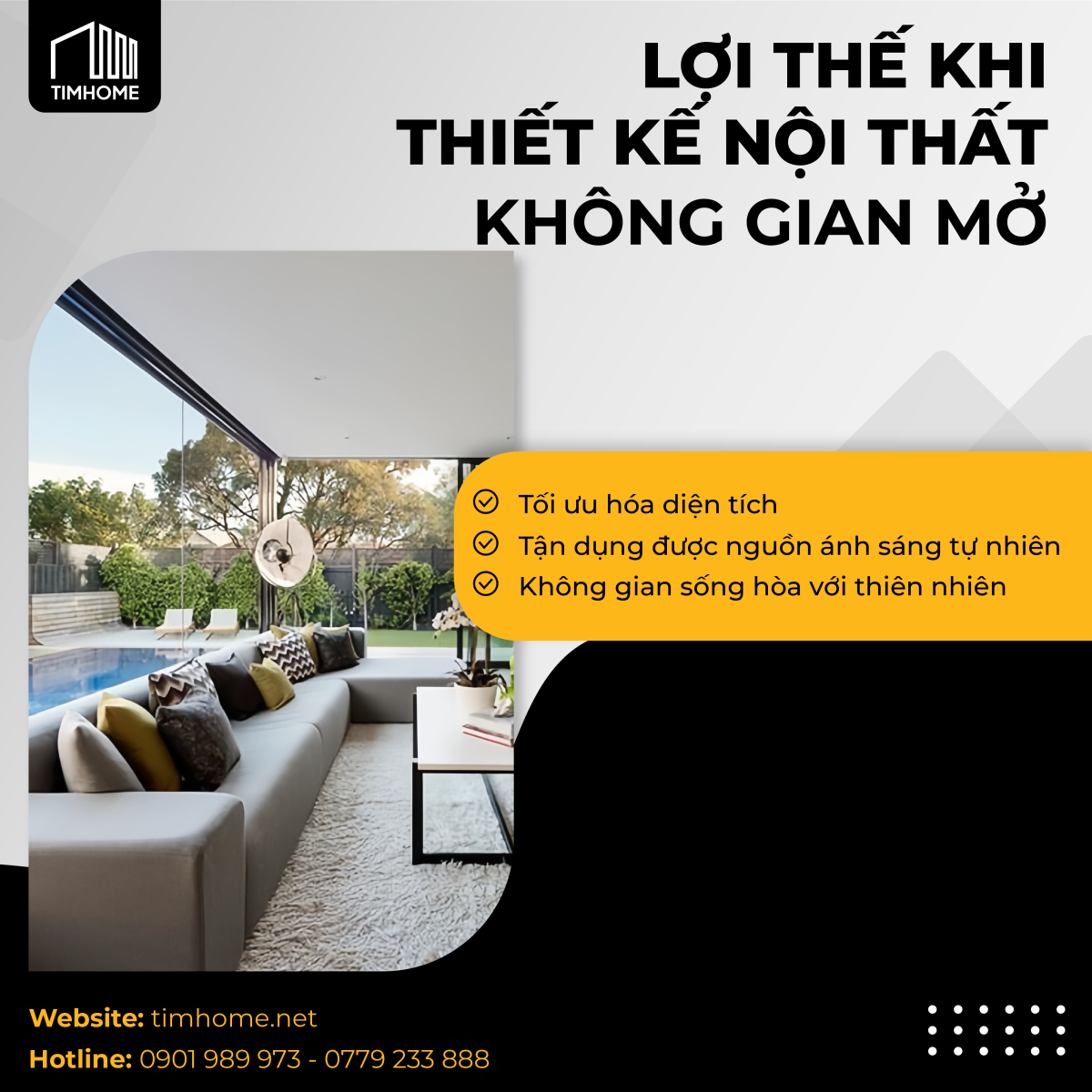 LỢI THẾ KHI THIẾT KẾ NỘI THẤT KHÔNG GIAN MỞ