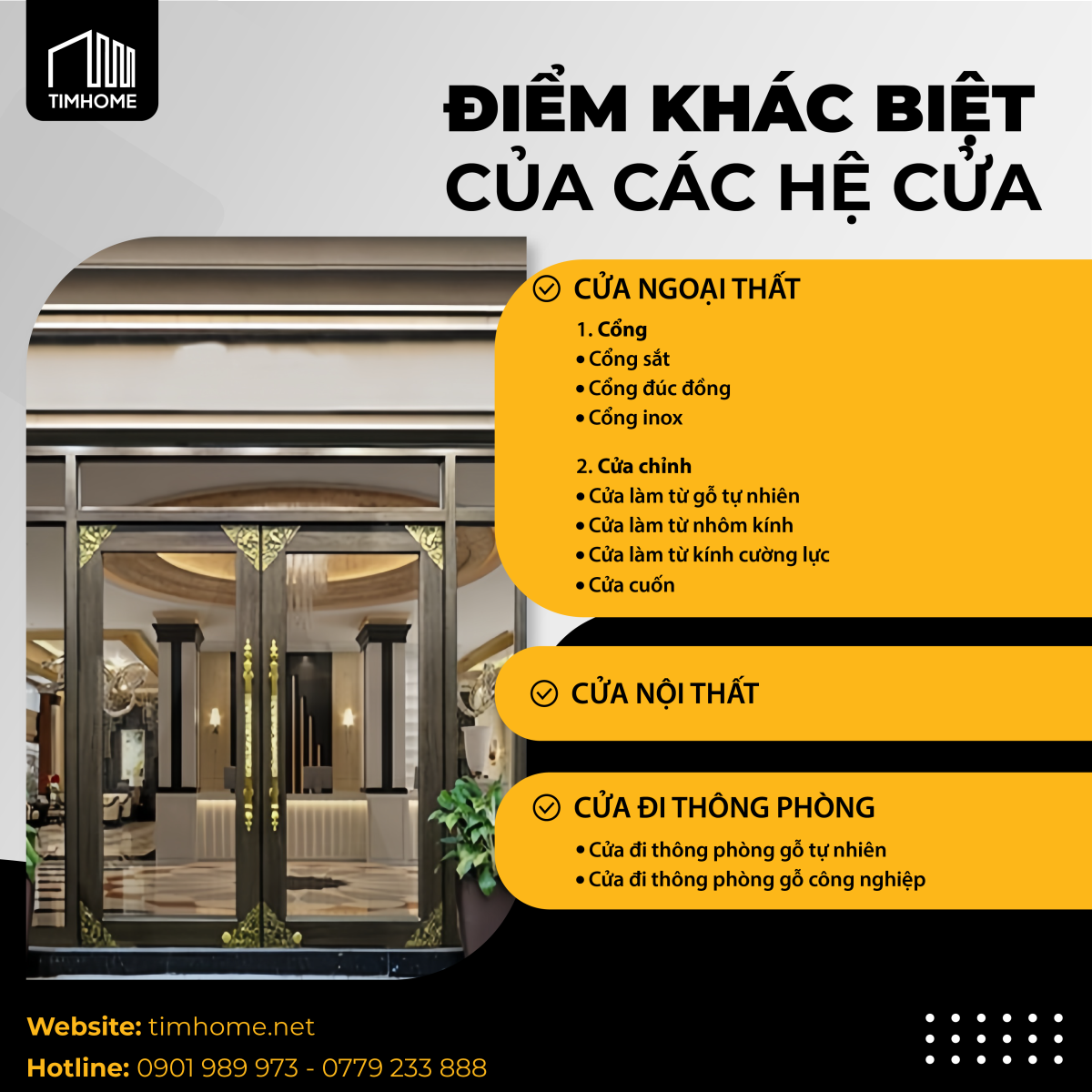 Điểm Khác Biệt Của Các Hệ Cửa